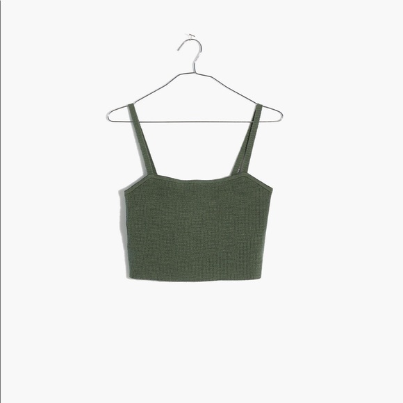 Madewell Tops - Madewell Halstead Square-Neck Sweater Tank in Distant Grove NWD $49.50 NF381